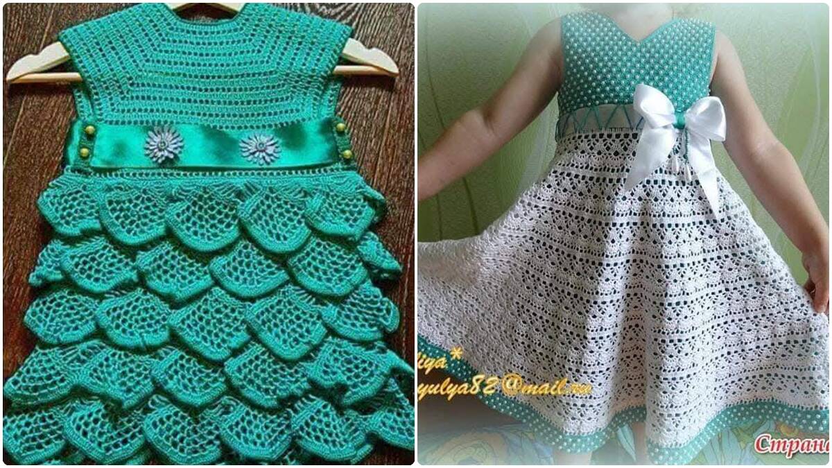 12 Vestidinhos de Crochê Infantil com Gráficos Detalhados e Inspirações que Encantam!