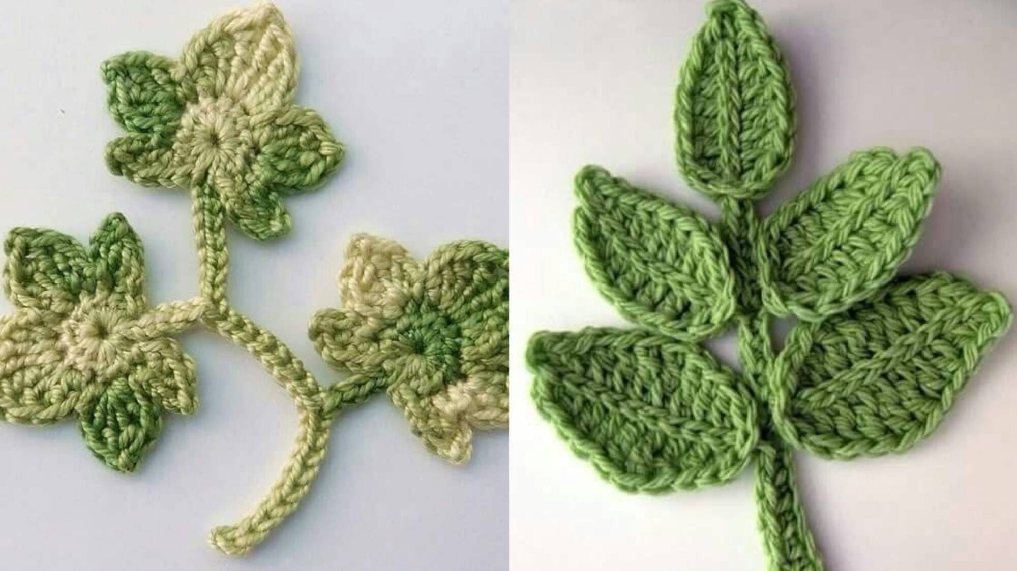 Folhas de Crochê para Aplicação: Gráficos e Inspirações Criativas!