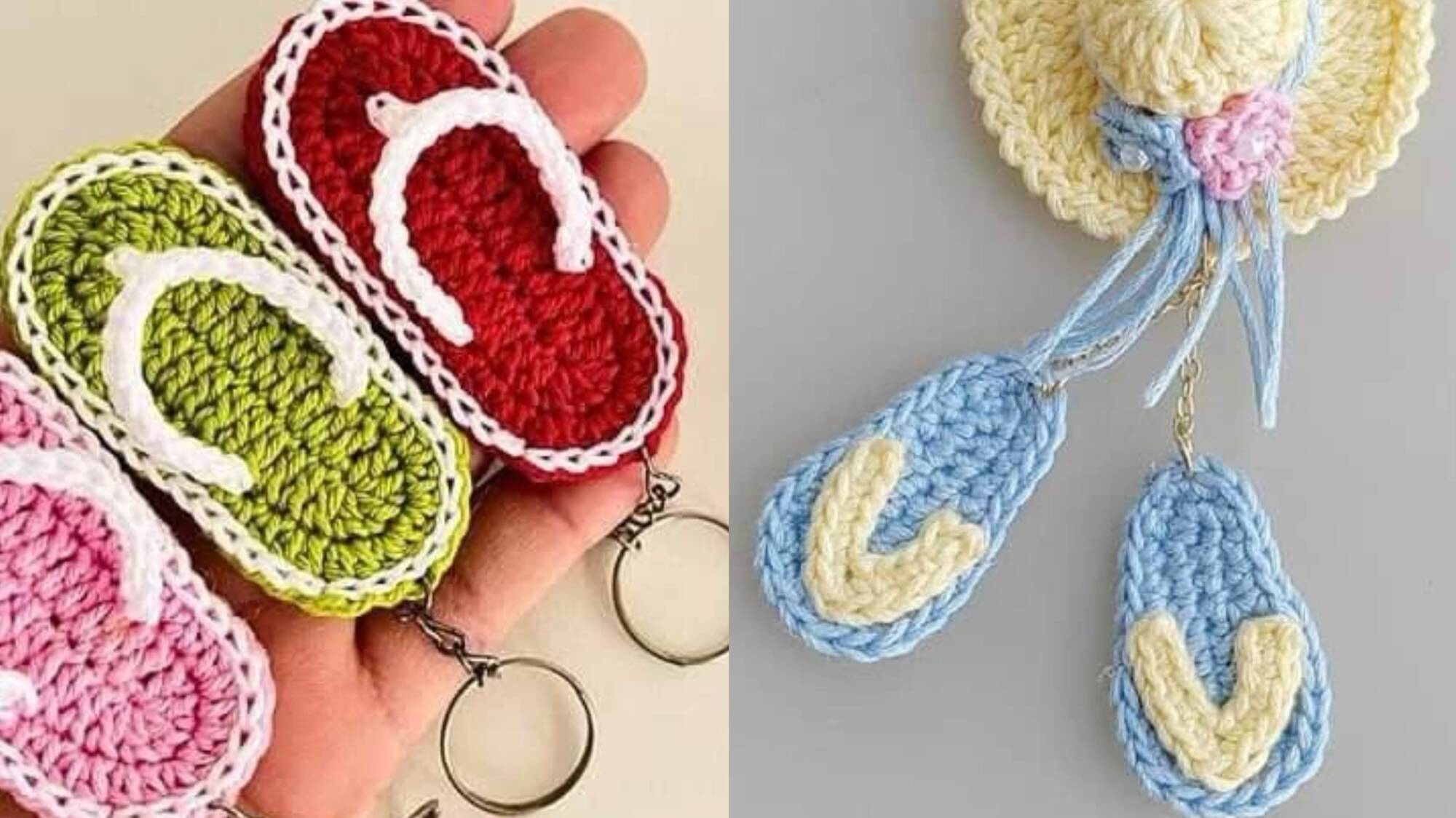 DIY Imperdível: Chaveiros Chinelinhos de Crochê com Gráficos para Criar e Presentear