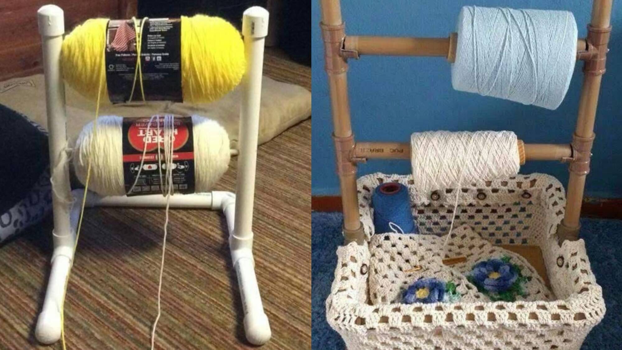 DIY Crochê: Suporte de Barbantes em PVC Que Vai Facilitar Seu Trabalho