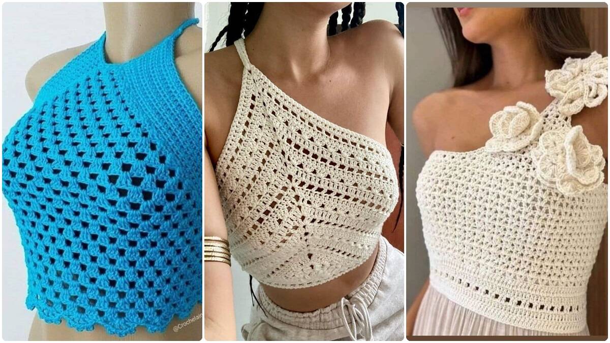 Crie Croppeds de Crochê Lindos: Inspirações, Gráficos e Vídeo Aula!