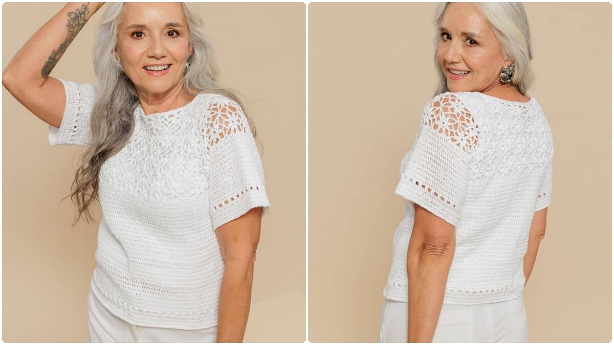 Blusa de Crochê Nuvem: Crie Uma Peça Elegante e Linda!