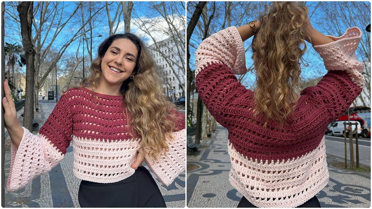 Blusa de Crochê Versátil: Uma Peça Charmosa e Encantadora!