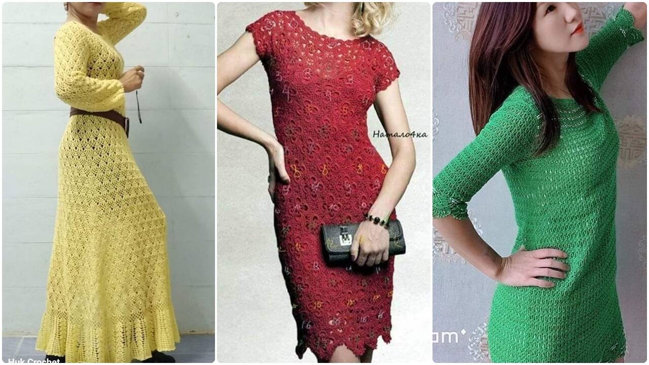 Vestidos de crochê fáceis que podem ser feitos em casa
