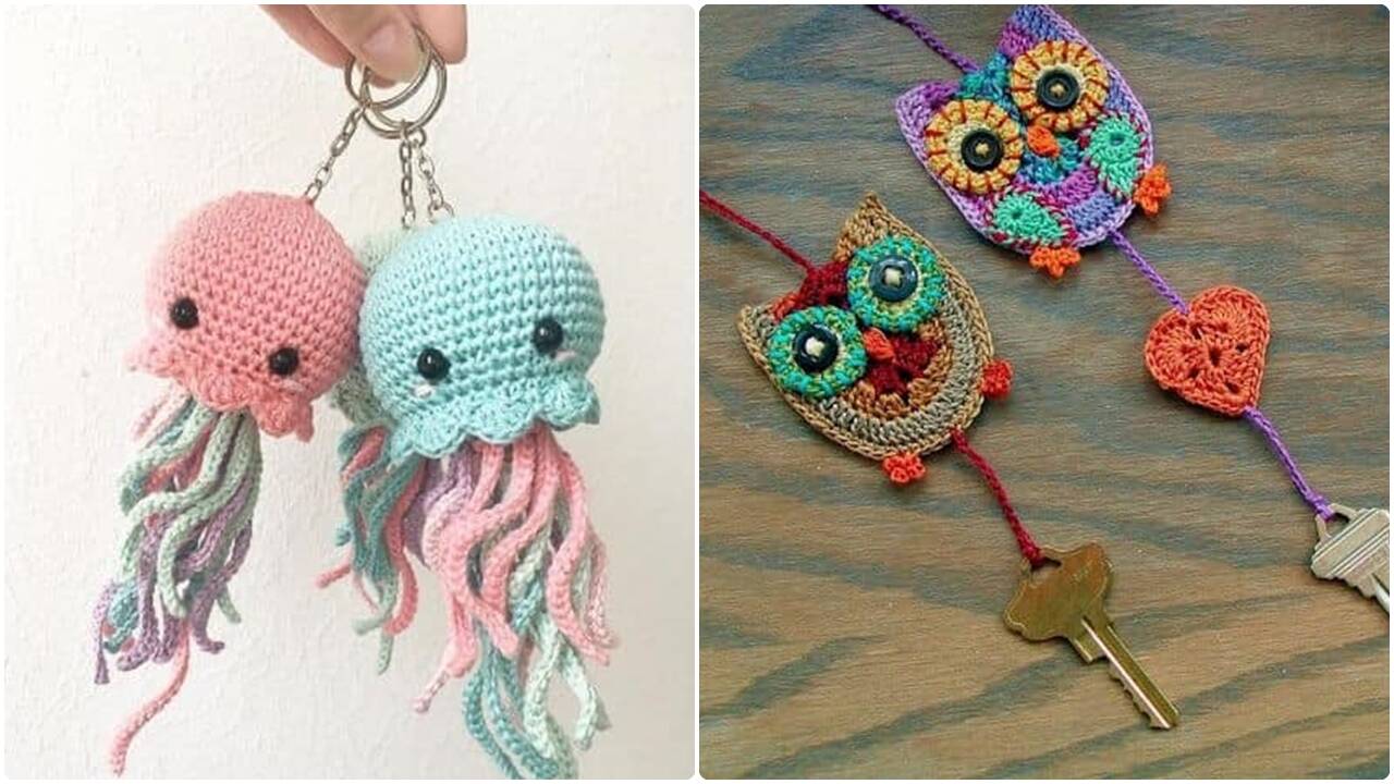 Descubra chaveiros de crochê personalizados para lembrancinhas!