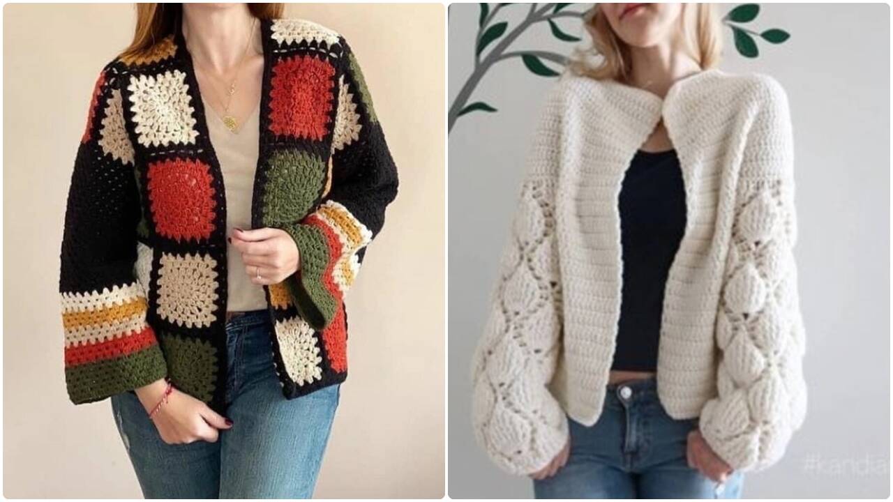 Crie cardigans de crochê estilosos; veja tutorial passo a passo!
