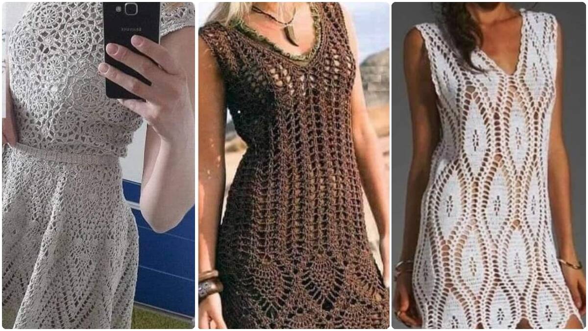 23 Vestidos de Crochê com Gráficos Completos: Conheça Peças Elegantes e Charmosas!