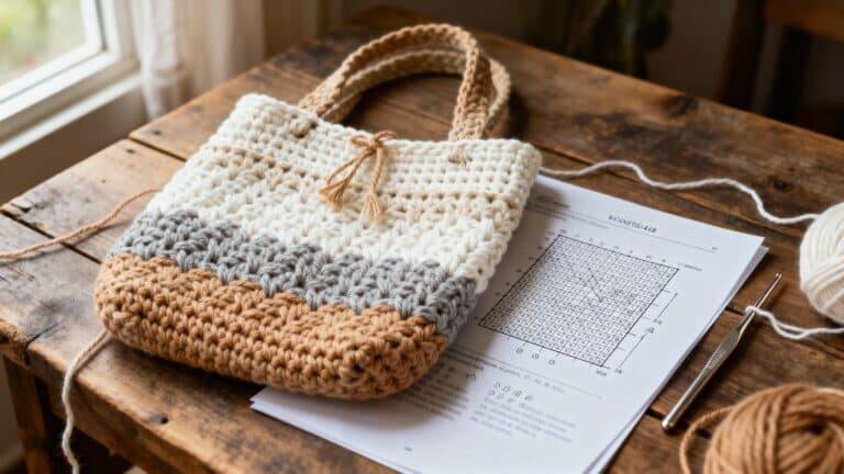 Bolsa Crochê com Gráfico