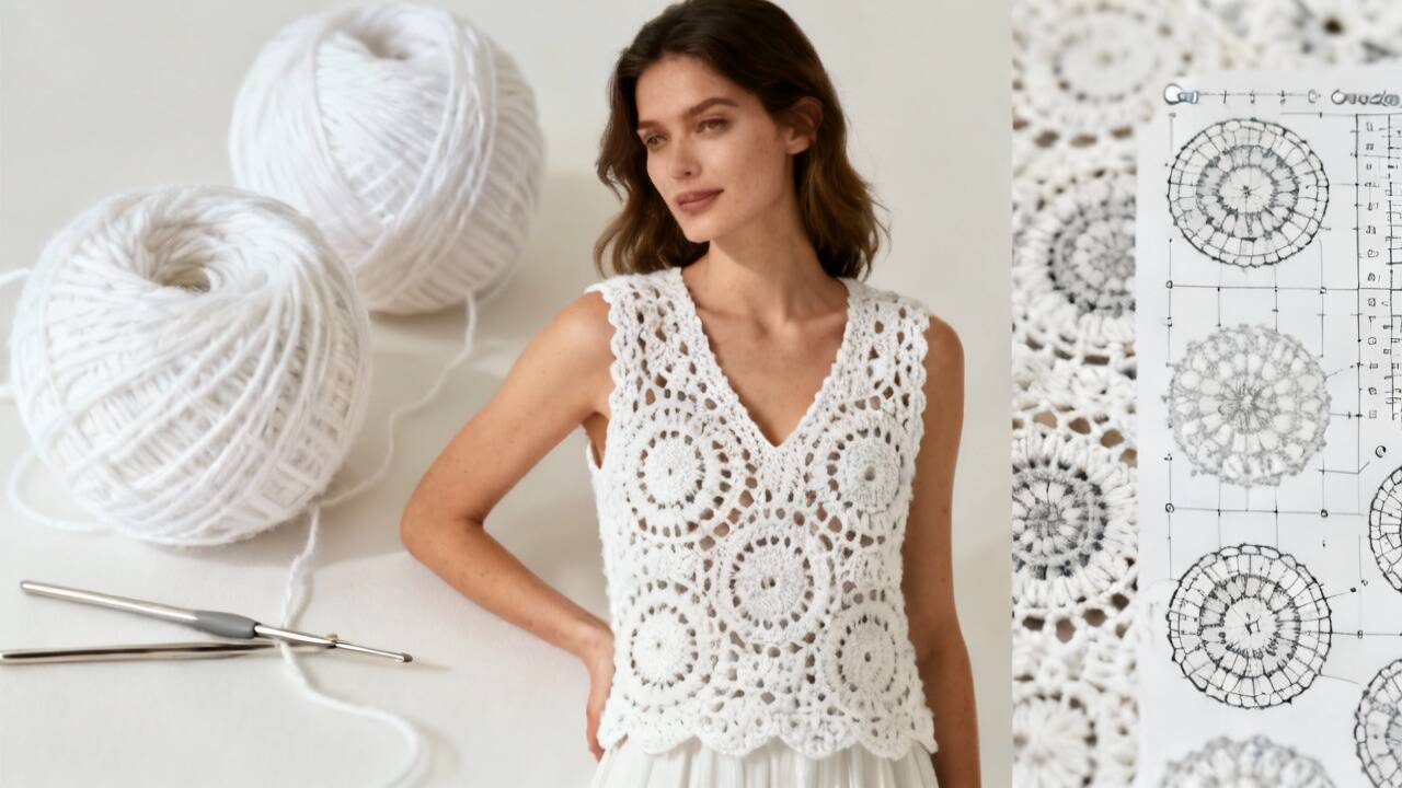 Como ler e adaptar gráficos de crochê para criar blusas simples