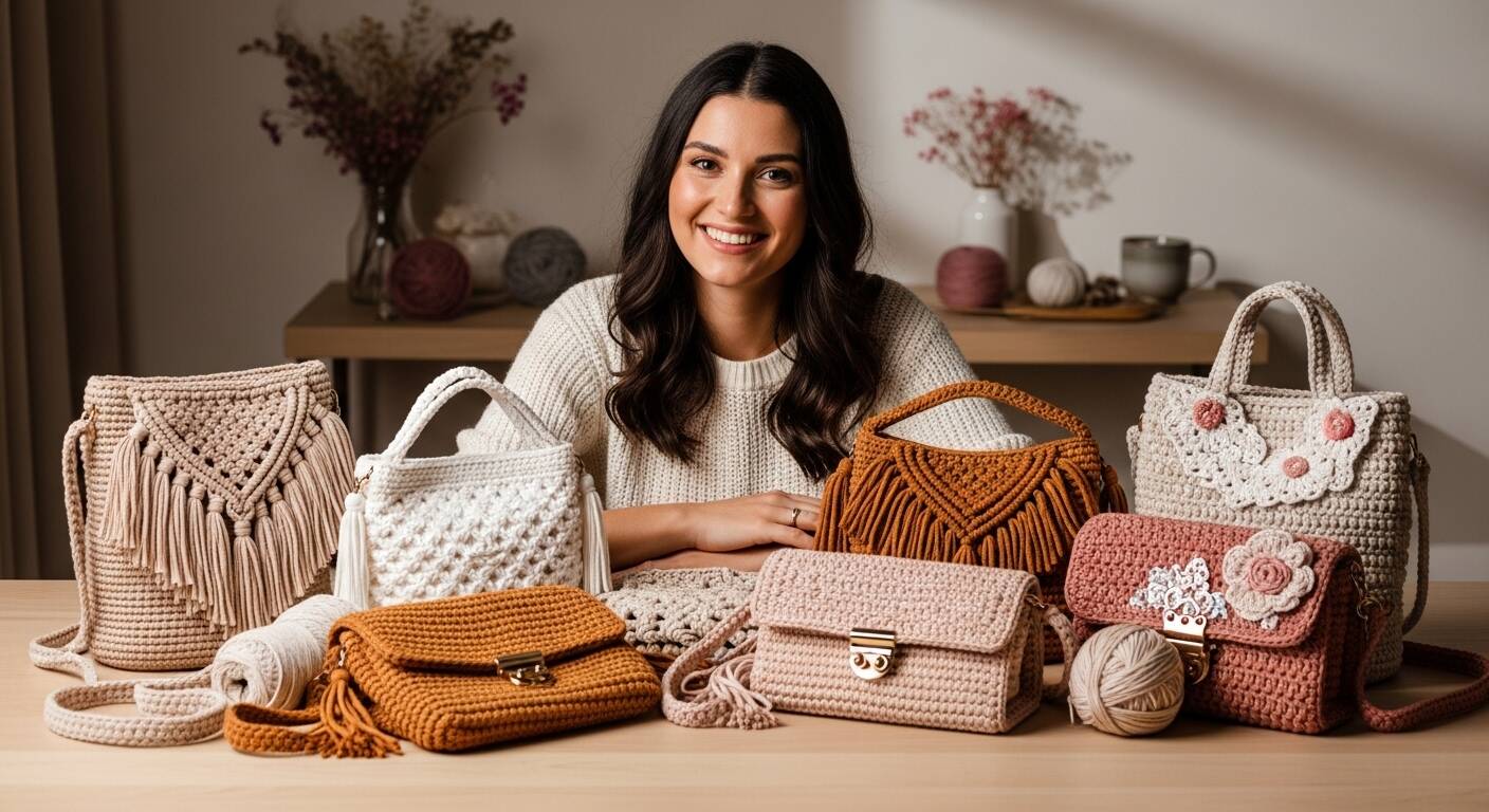 Encante com estas bolsinhas de crochê super charmosas e fáceis de fazer!