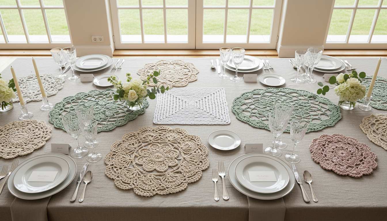 Centros de mesa em crochê: 11 modelos com gráficos fáceis para você criar