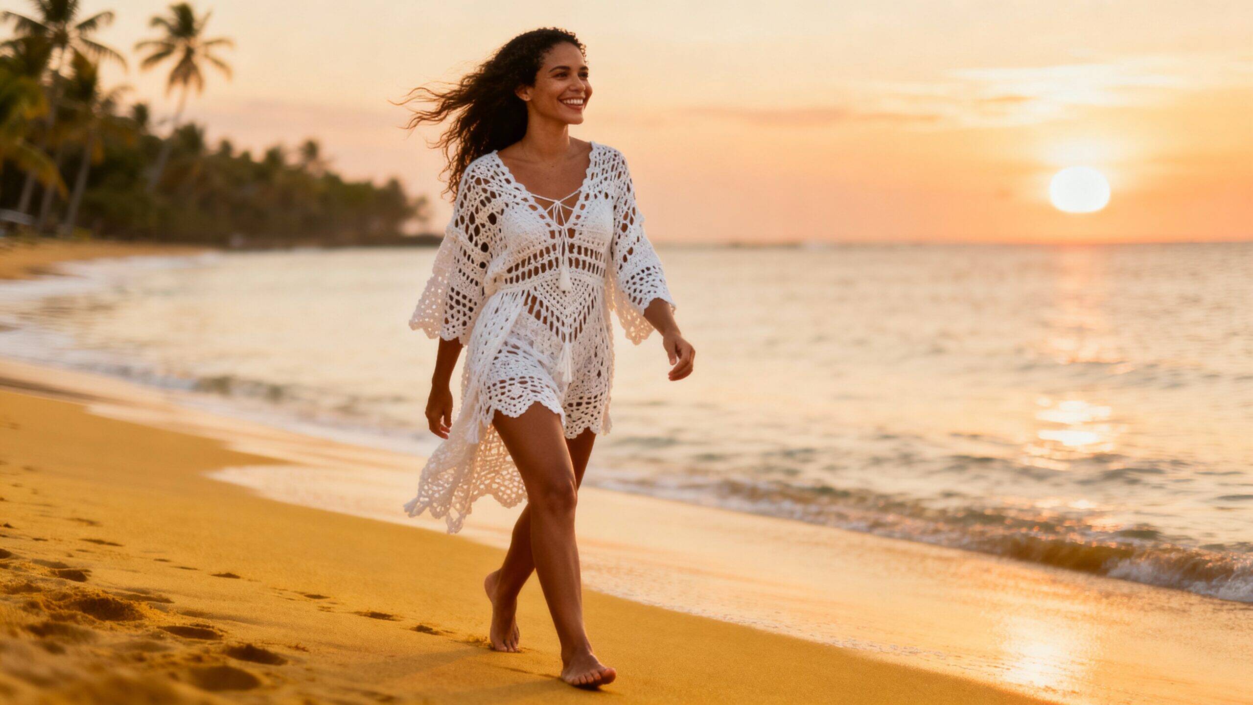 Saídas de praia em crochê perfeitas para brilhar nas cidades litorâneas!