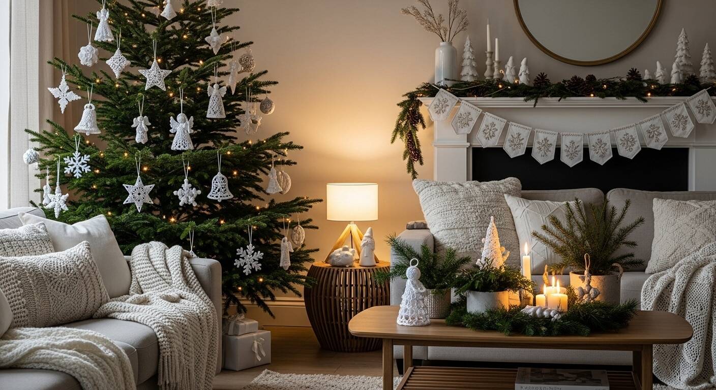 Encante sua Casa neste Natal com a Magia do Crochê Artesanal