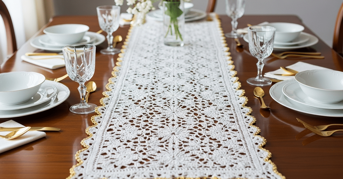 Crie caminhos de mesa em crochê de luxo e decore com elegância!