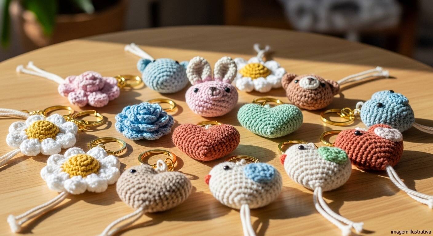 Como Lucrar com Chaveiros de Crochê: Ideias Criativas e Dicas de Vendas