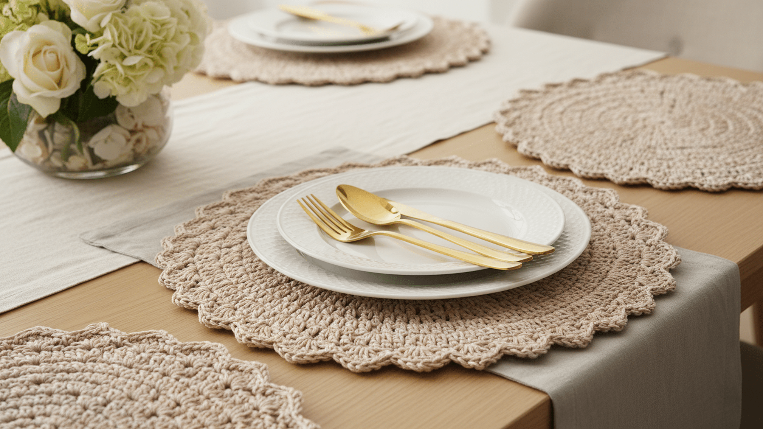 Eleve seus sousplats de crochê artesanais para um negócio lucrativo e atraente!