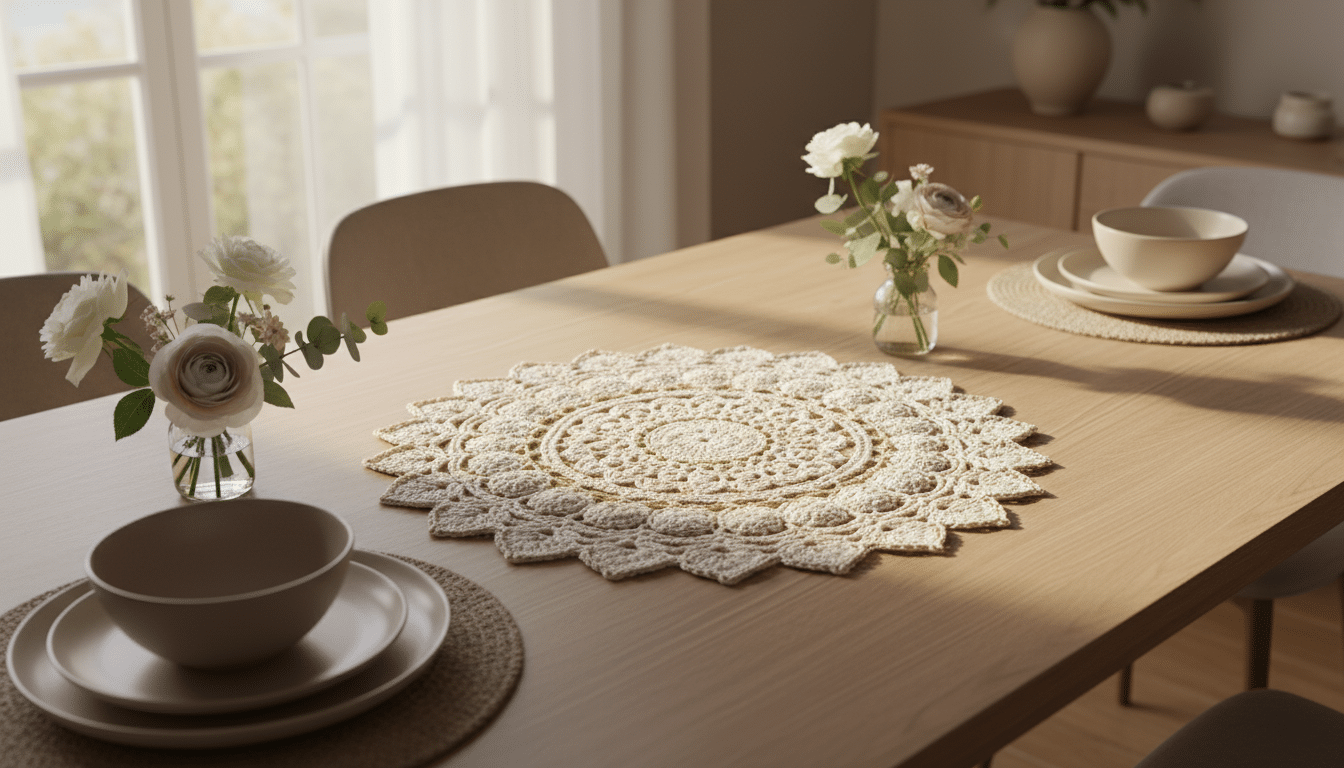 Transforme seu lar com 10 centros de mesa em crochê cheios de charme!