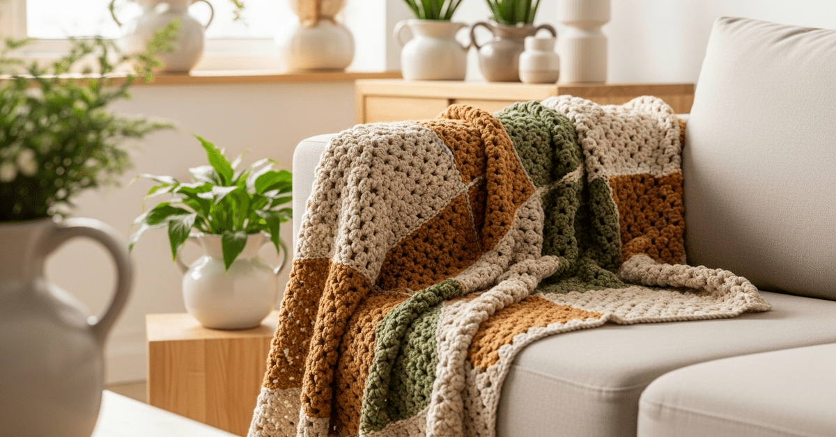 Aconchego e charme na decoração com mantas de crochê criativas e especiais!