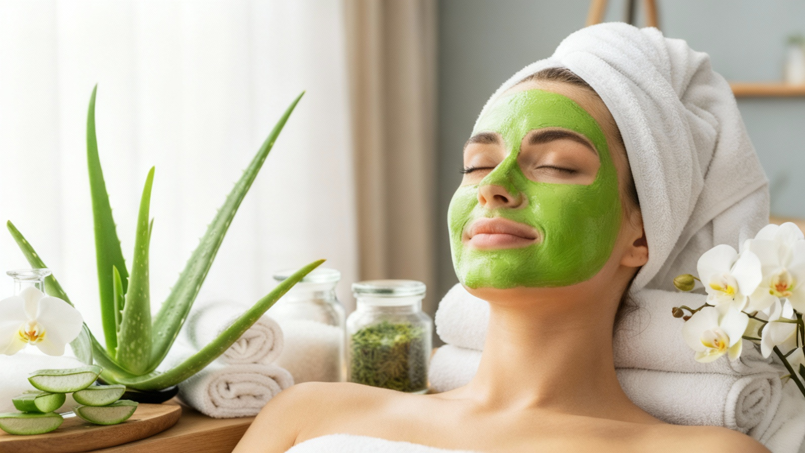 Máscara facial com babosa para ter uma pele mais jovem mesmo depois dos 30+