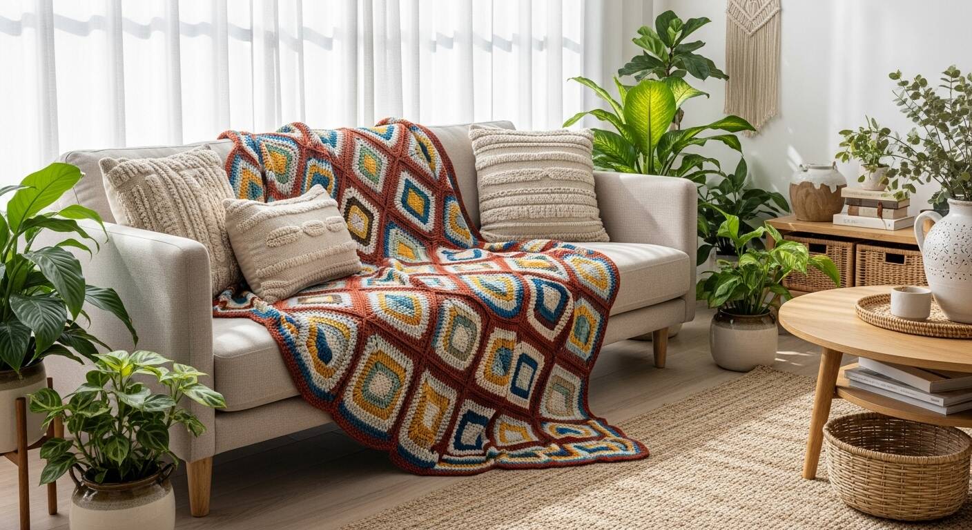 15 Mantas de Crochê: aconchego e estilo para aquecer sua decoração