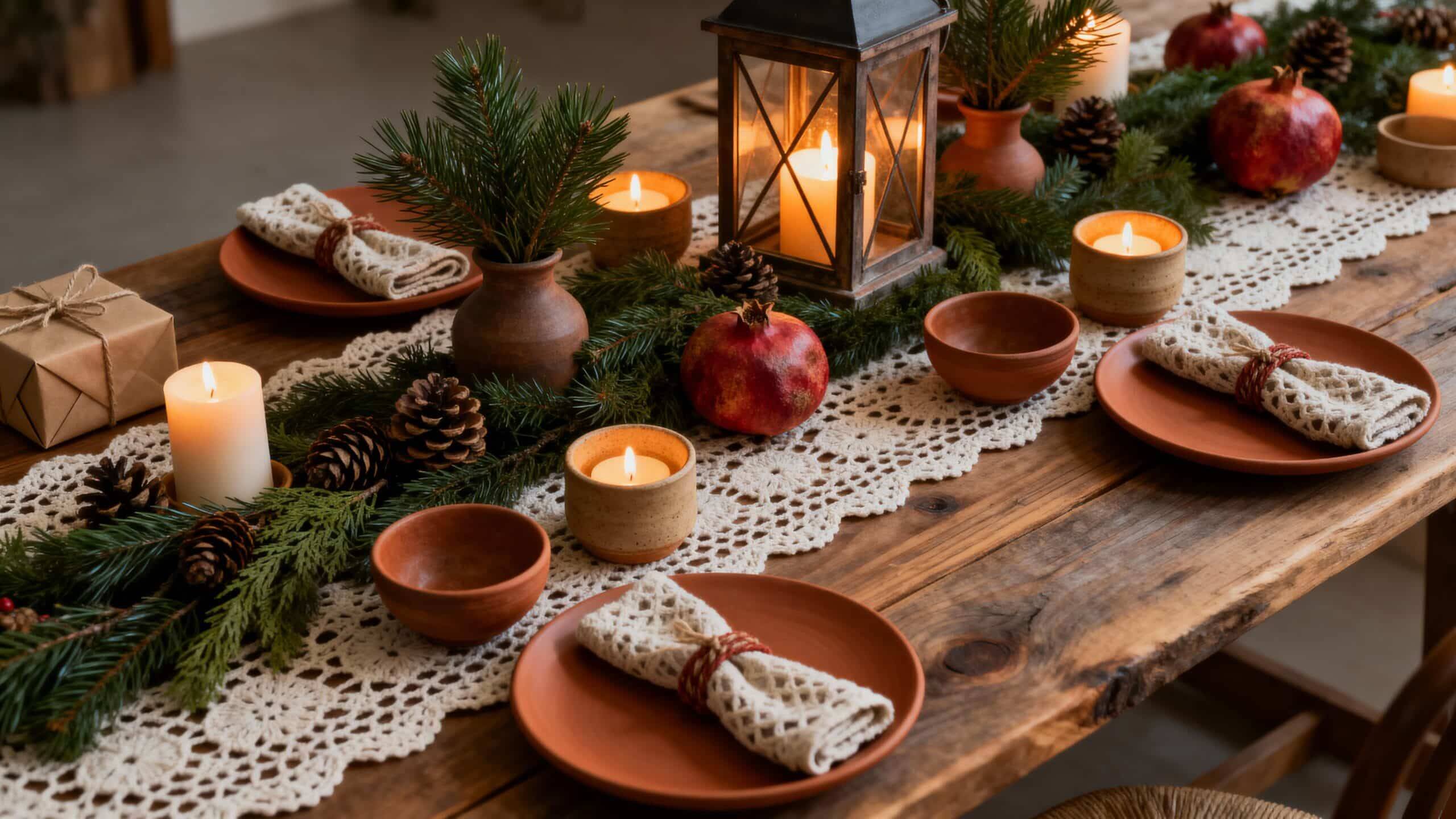 Encante na Ceia! Trilhos de Mesa em Crochê com Gráficos