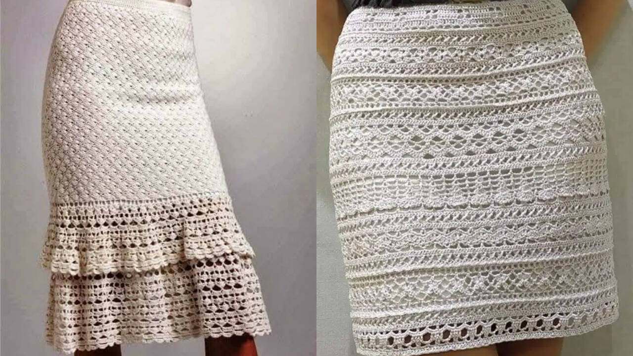 Transforme seu guarda-roupa com saias de crochê modernas que combinam com blusas!