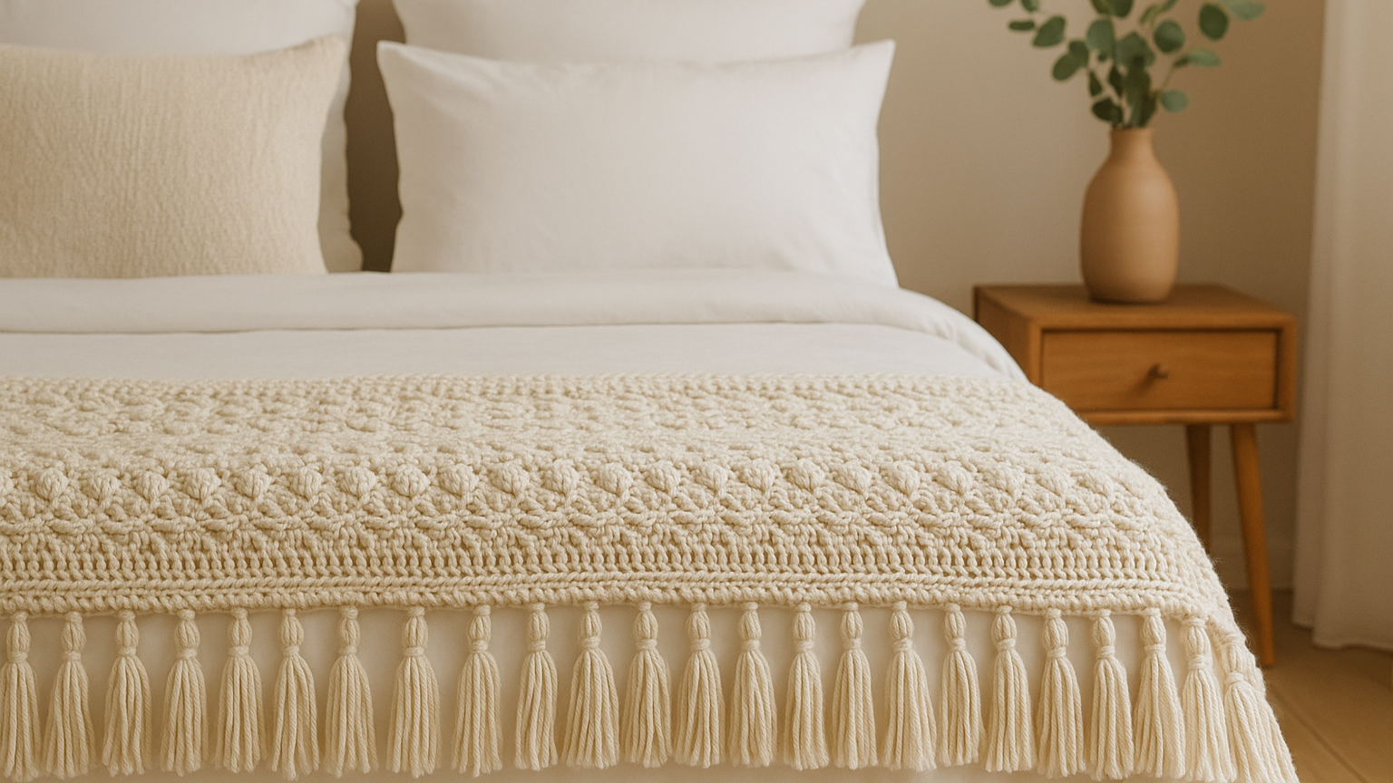 Peseiras de crochê para um quarto chique e aconchegante