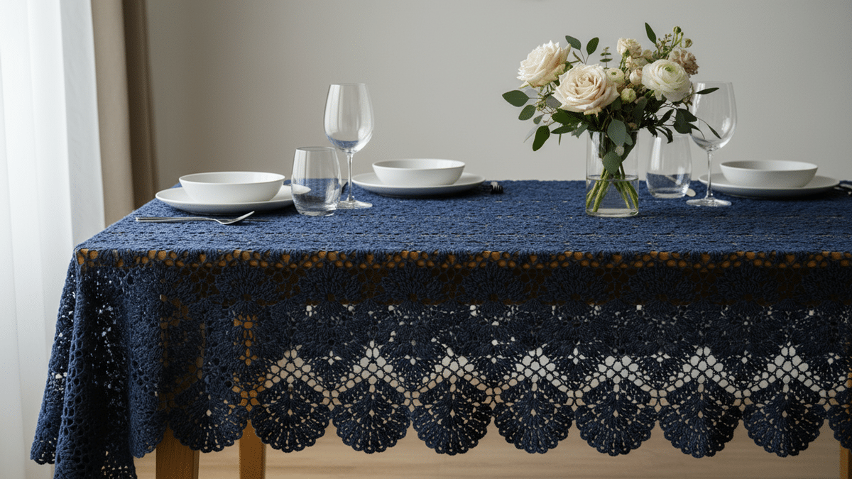 16 Toalhas de mesa em crochê que são puro charme com gráficos para você criar!