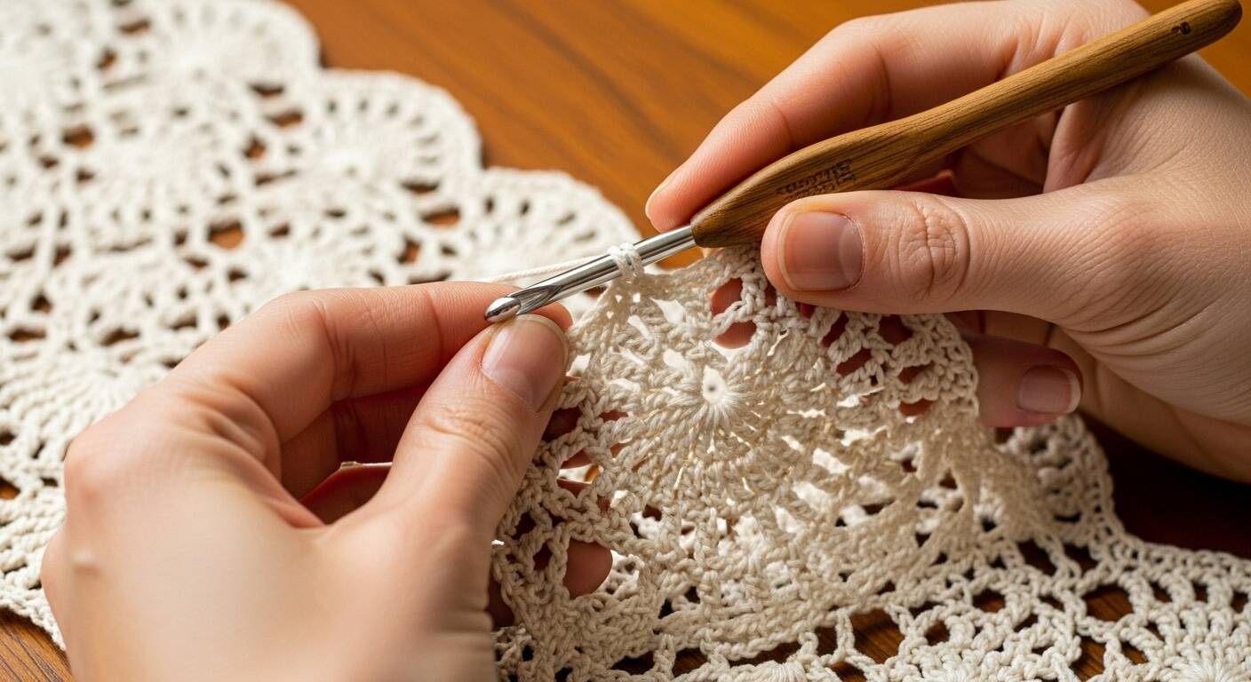 Caminhos de mesa em crochê: guia desde o planejamento à mesa posta