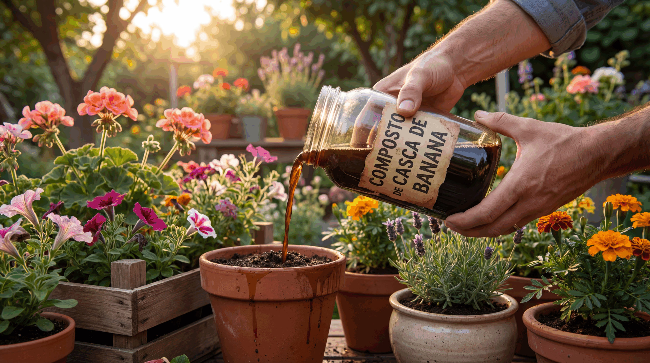 O adubo caseiro (grátis) que faz suas plantas explodirem de flores