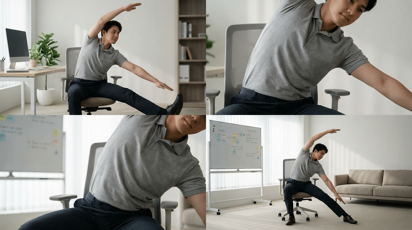 ‘Destrave’ suas costas: 3 alongamentos na cadeira para quem fica muito tempo sentada