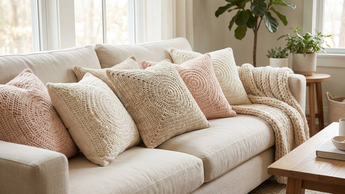 Almofadas de crochê irresistíveis para transformar sua casa com charme e conforto