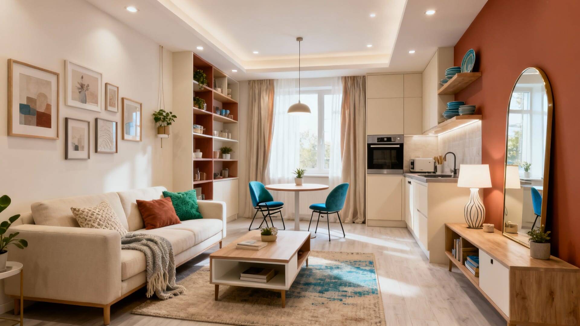 7 passos que fazem seu apartamento pequeno parecer maior (sem erros)