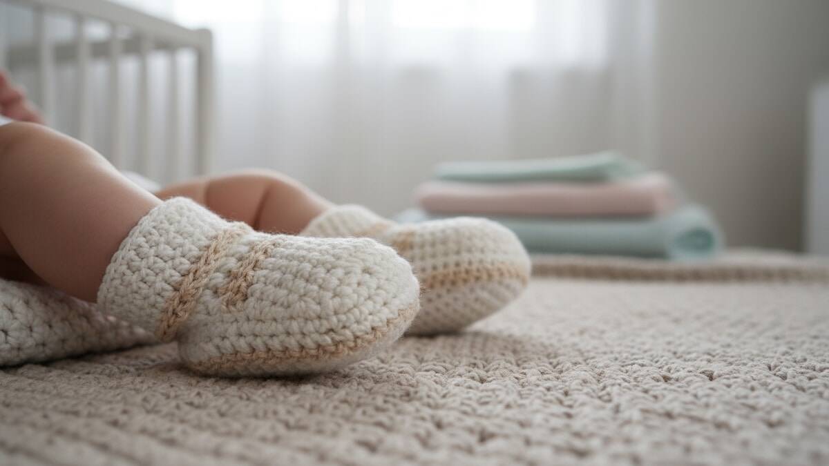 Conforto e fofura: os sapatinhos de crochê infantil que estão conquistando corações
