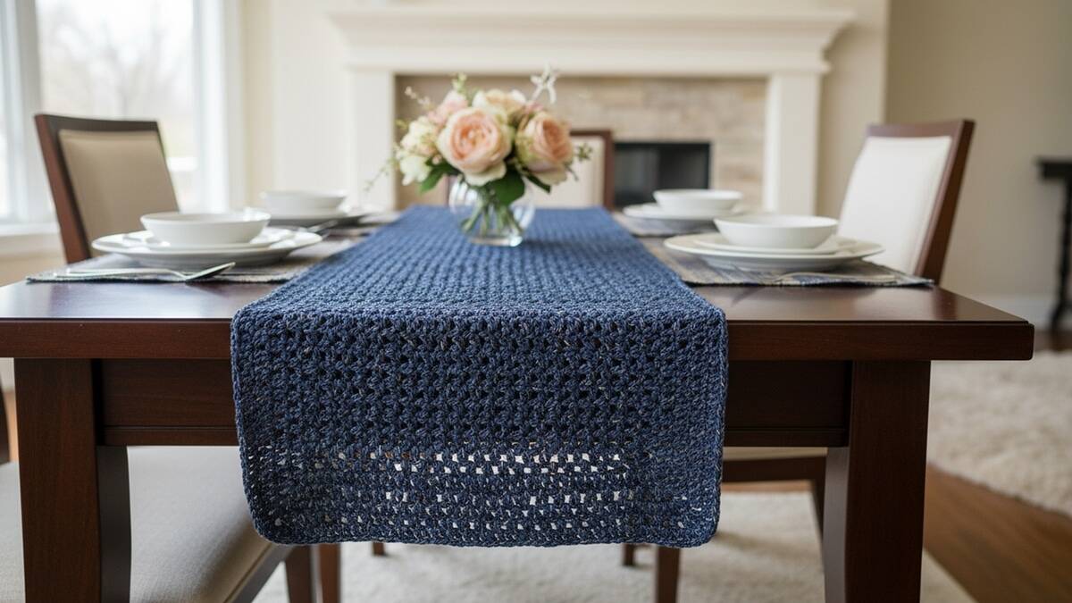 Você vai se apaixonar por caminhos de mesa de crochê luxuosos que iluminam a sala
