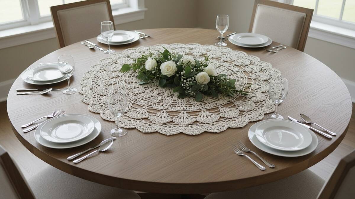 Centros de mesa em crochê que trazem elegância atemporal à decoração!