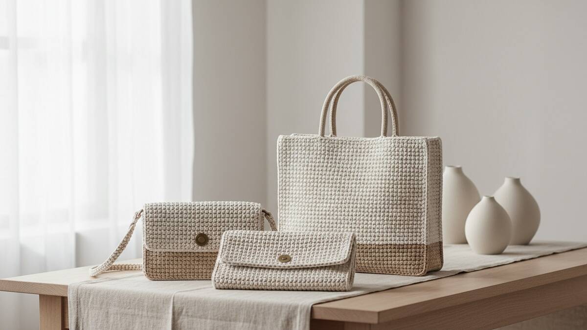 Aprenda a criar 26 bolsas de crochê com gráficos fáceis e passo a passo