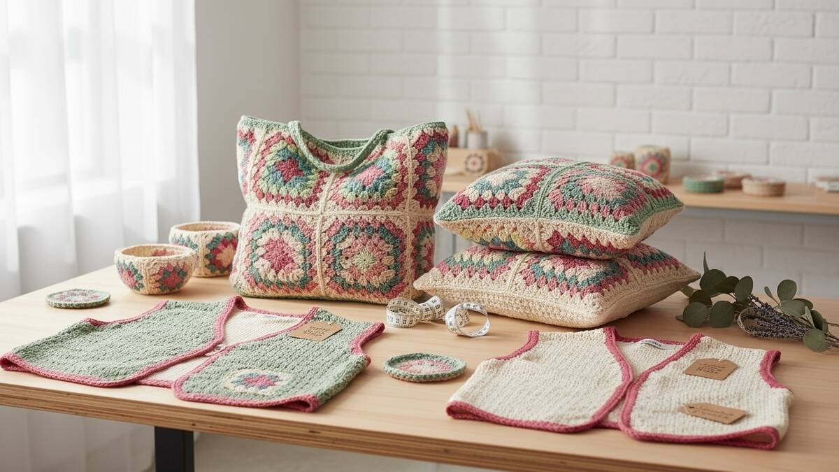 10 maneiras criativas de lucrar com squares de crochê e transformar hobby em renda!