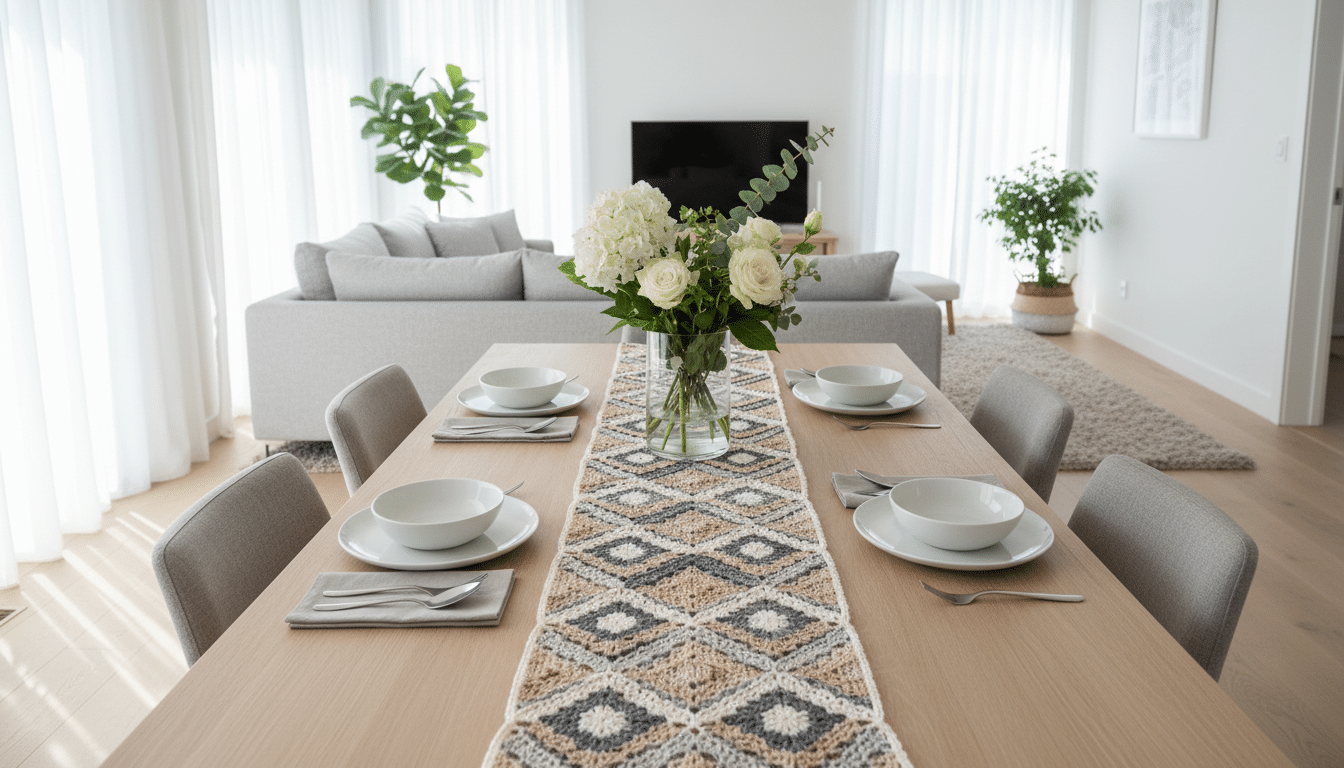 Caminhos de Mesa em Crochê: o Segredo para uma Mesa Elegante