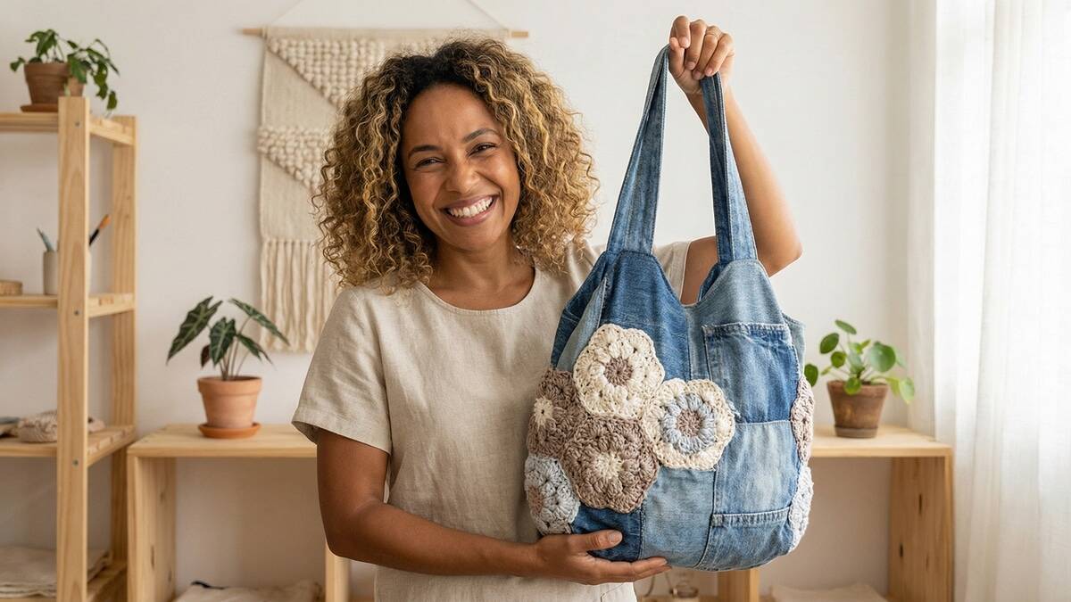 Veja 12 bolsas de crochê upcycling e descubra como produzir peças sustentáveis e estilosas