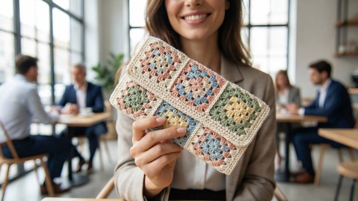 Carteiras de mão de crochê com squares que transformam qualquer look com criatividade!