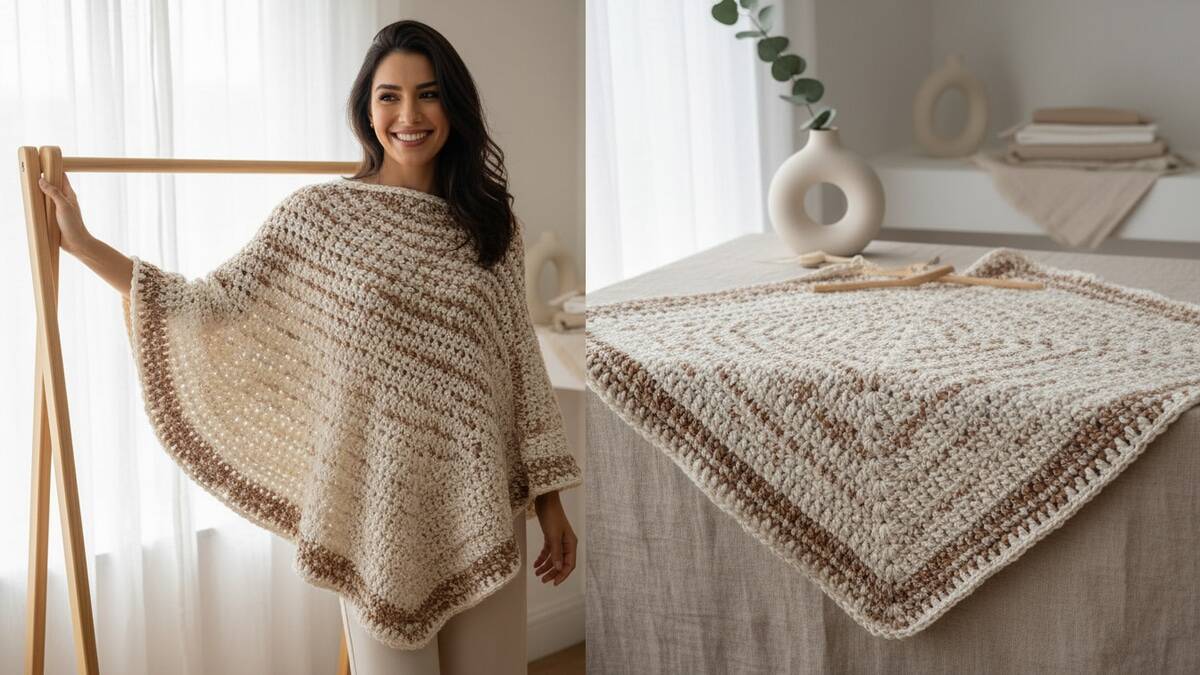 Descubra como fazer ponchos de crochê incríveis e cheios de charme!