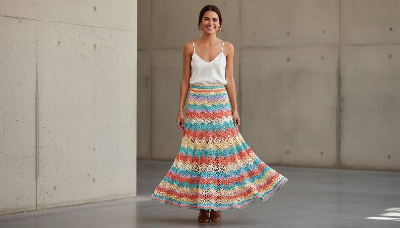 A tendência das saias de crochê que conquistou o mundo da moda feminina!