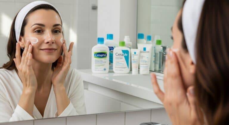 Mulher_Aplicando_Creme_Facial_Farmacia
