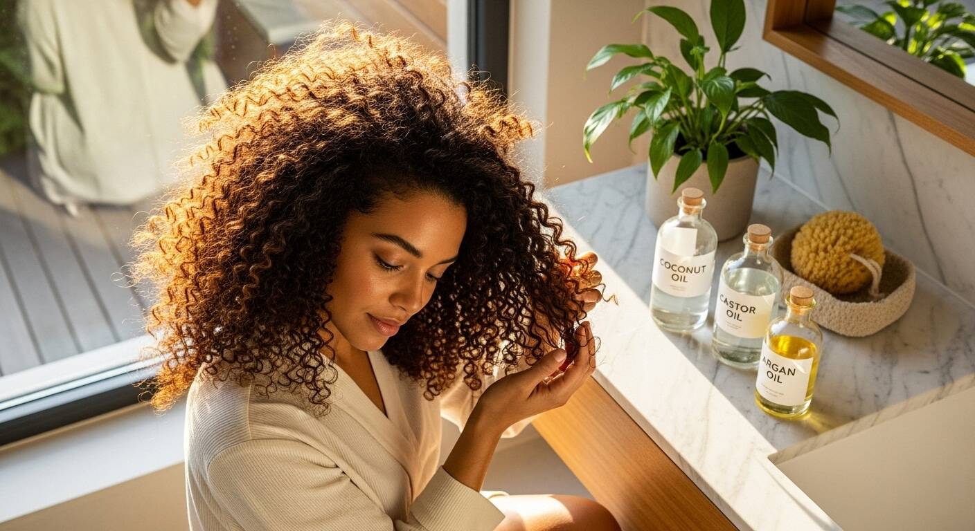 O “botox” natural que seu cacho precisa: 3 óleos que definem e dão brilho