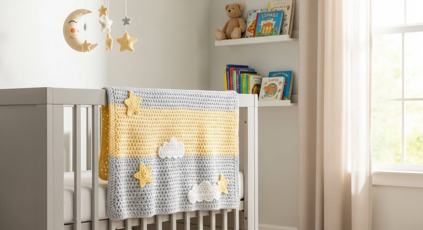 Mantas de crochê infantil: guia fácil para quem quer começar hoje mesmo