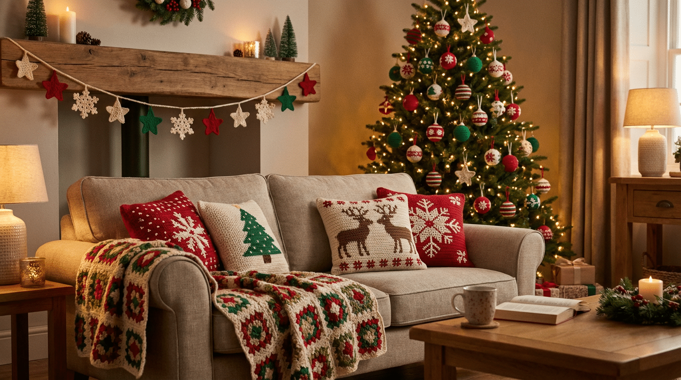 Como usar crochê no Natal para transformar a decoração da casa