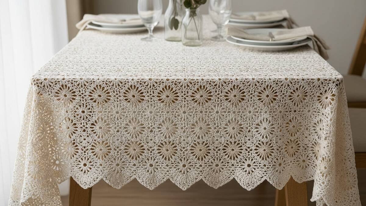Inspire-se com toalhas de crochê finas e luxuosas com gráficos para sua decoração!