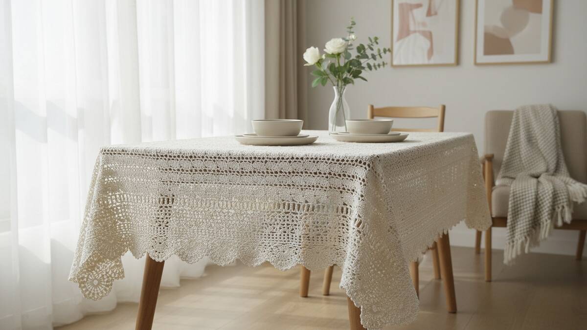 Aprenda a criar toalhas de mesa em crochê e encante com seus projetos