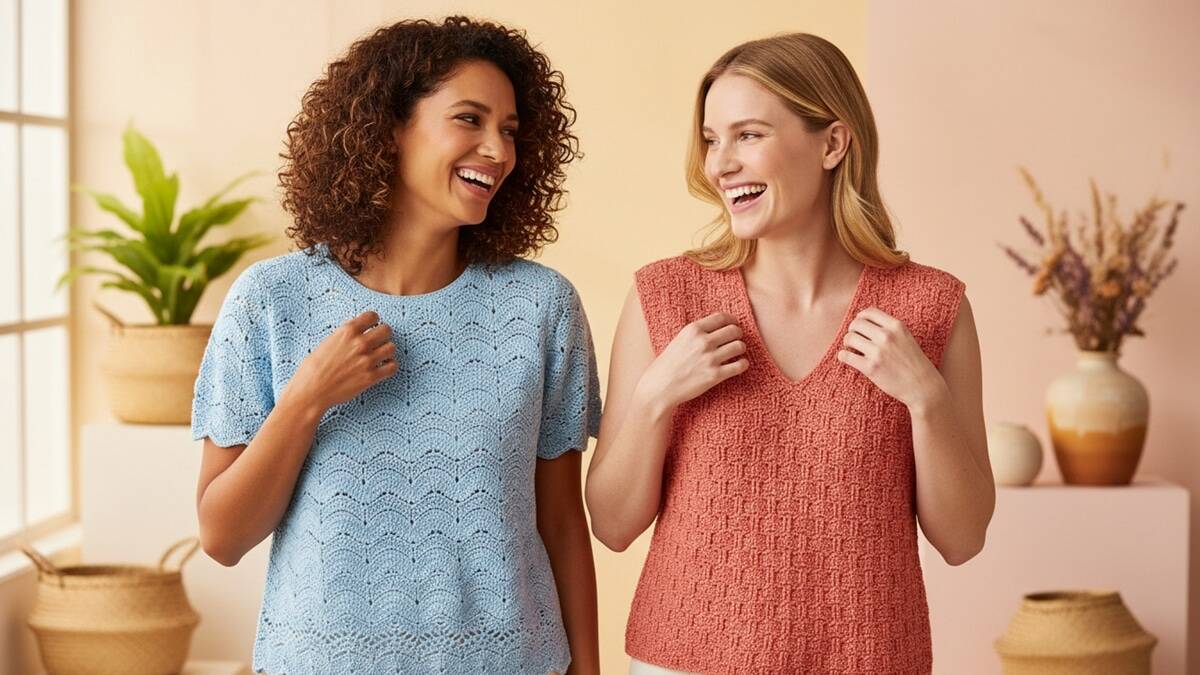 Descubra modelos de blusas de crochê para iniciantes com gráficos completos!
